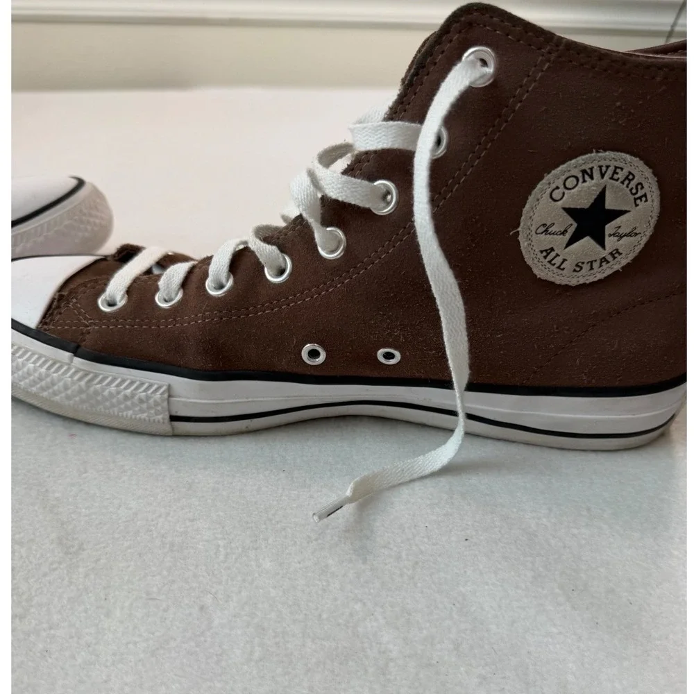 Converse Chuck Taylor All Star CONS Brown Suede High Top Mens 10 Womens 12 - Picture 8 of 14